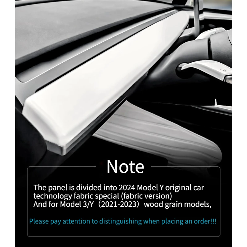 Für Tesla Modell 3Y 2021-2024 Auto Dashboard Abdeckung Carbon Fiber ABS Tür Dash Trim Panel Innen Zubehör aufkleber Auto Gadgets – Detail 5
