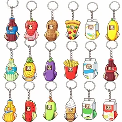 Hot Selling Keychain Series Pink Shark Girl Boy 3D Model DIY Building Block Toy Model Children's Toy Gift