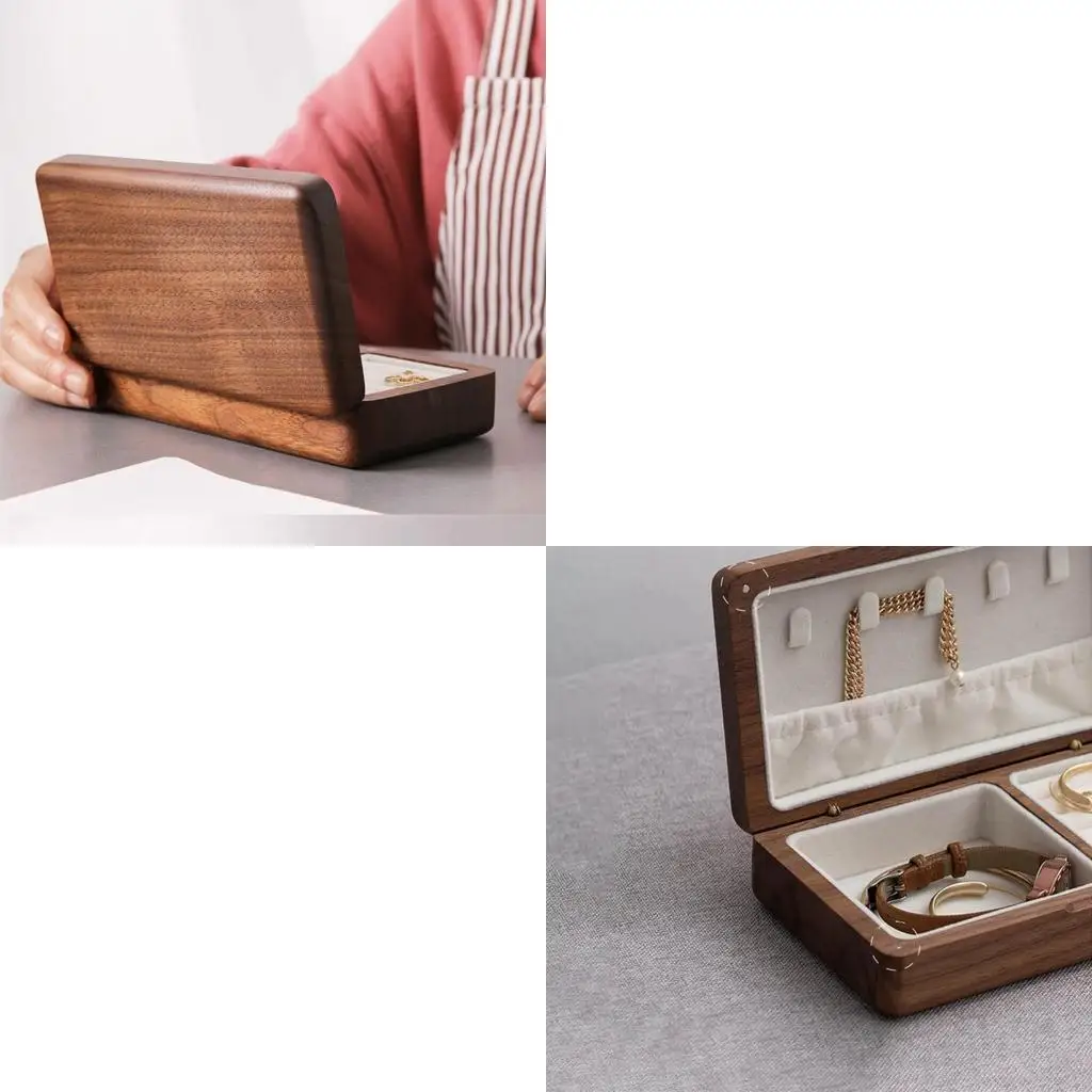 

Деревянная коробка для хранения ювелирных изделий, органайзер для ювелирных изделий, коробка для подарочной упаковки ювелирных