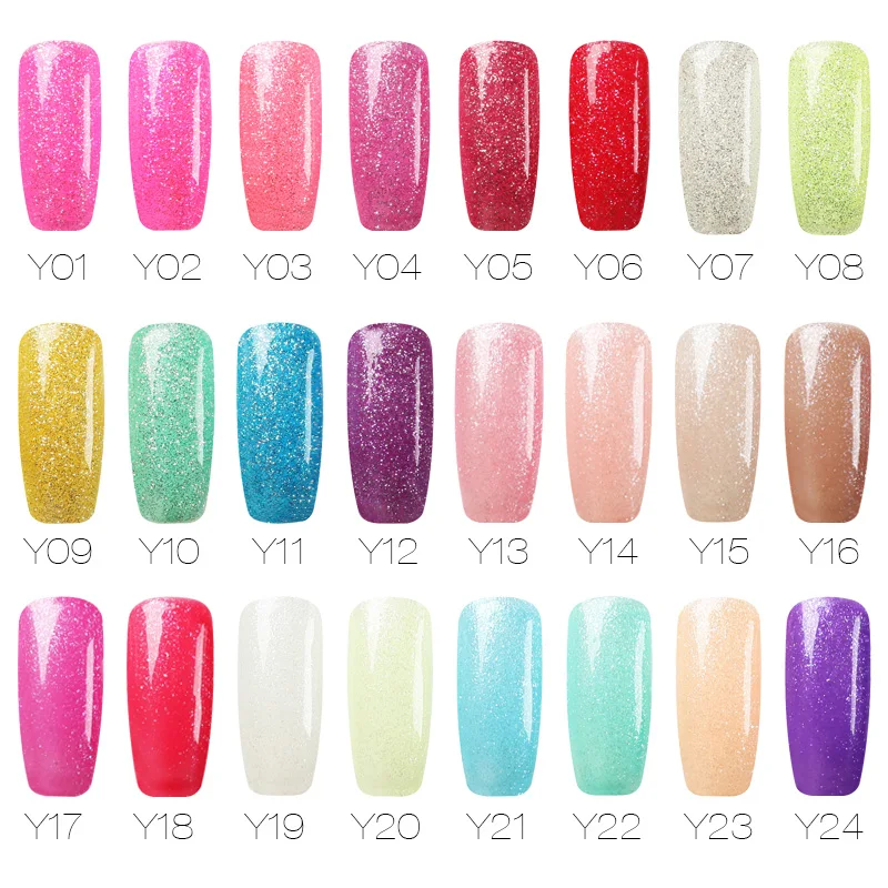 ROSALIND Shiny Nail Polish Soak Off Varnishes Primer Base Top Coat Semi Permanent Lacquer For Manicure Pure Color UV Nail Gel