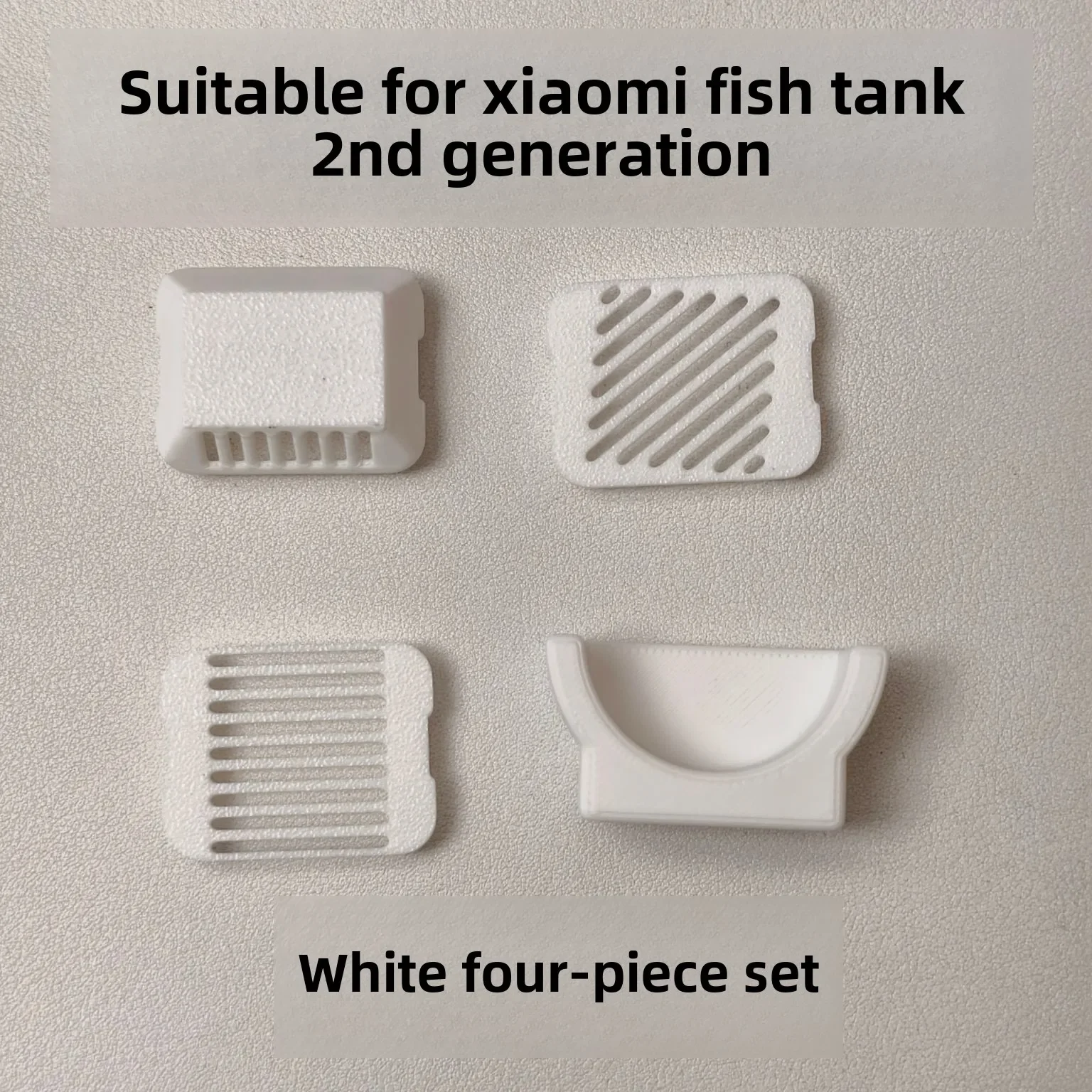 4 pièces/ensemble pour xiaomi mijia aquarium 2 extrémités entrée déflecteur conversion/fermeture d'alimentation/déflecteur de sable rehaussement rénovation