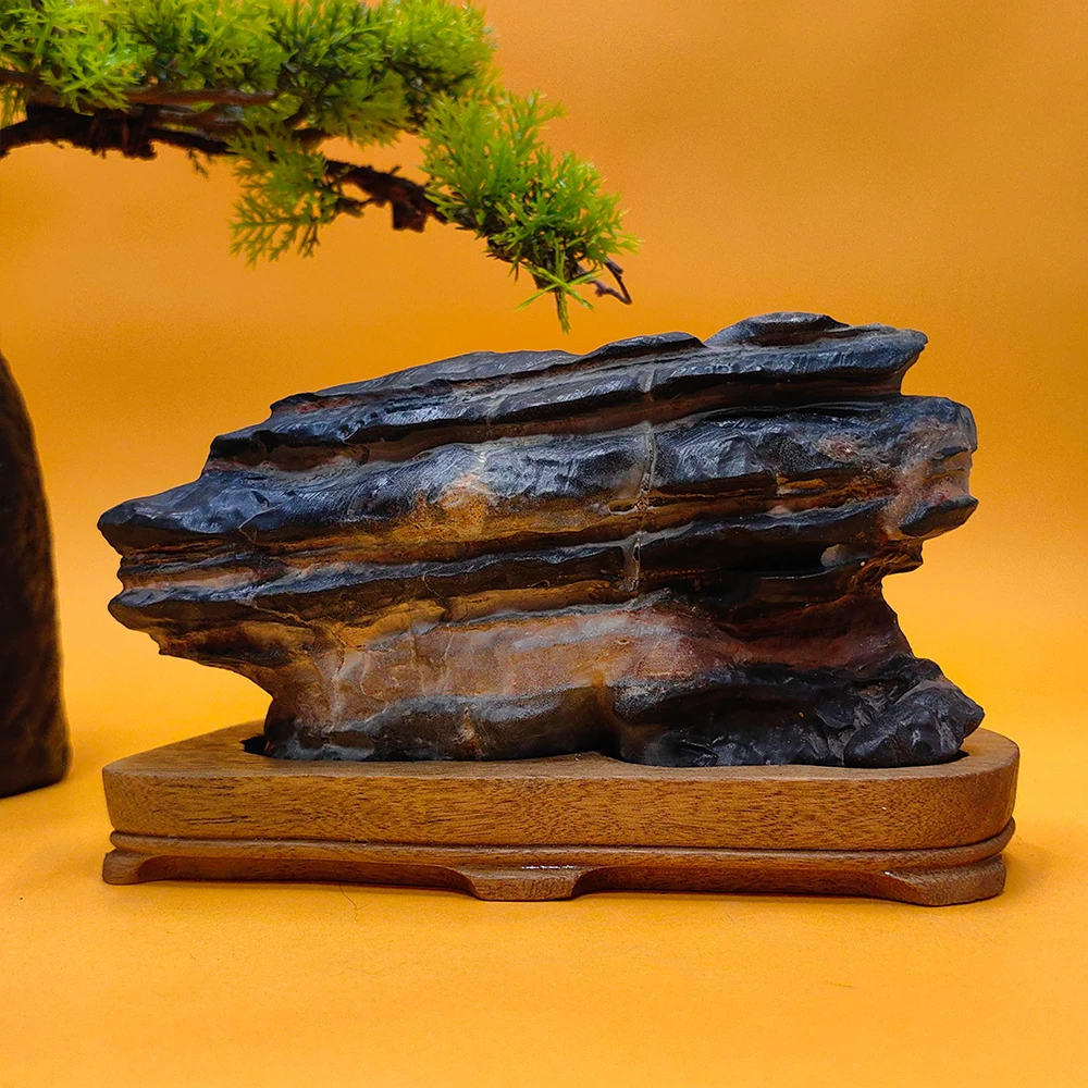 

Suiseki Stone Cadeau Homme Sculpture Stone Collection Asian Natural Stone Office Decoration Rough Stone Mountain Rock