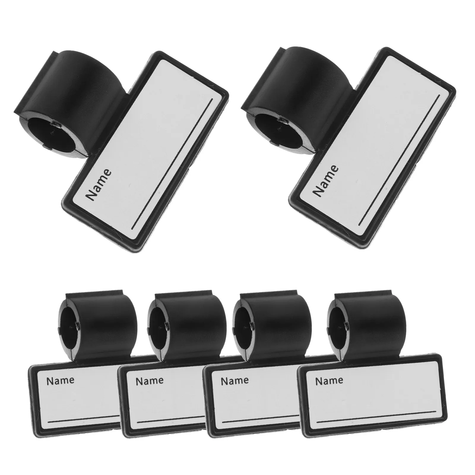 6Pcs Stethoscope Name Tags Double-Sided Writeable ABS Id Labels for Doctors Surgeons Internists Portable Clip-on Stethoscope