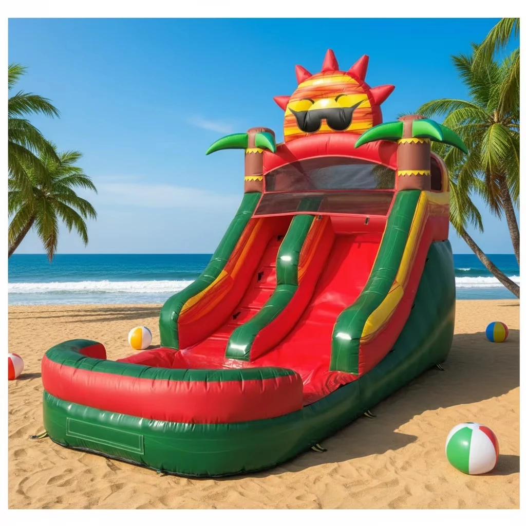 Cheap Portable Inflatable Water Slide with Pool Kids Commercial PVC Water Park Waterside for Backyard