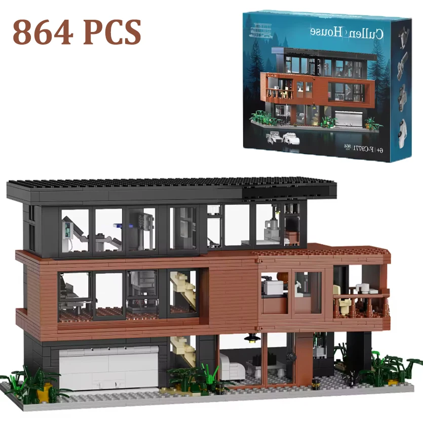 Movie Cullen House Building Blocks Set Architecture Villa Forest Cottage Model Romance Films Creative Present For Fans Valentine