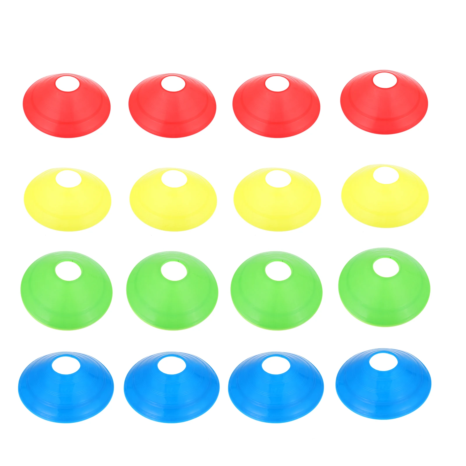 

12pcs Disc Soccer Equipment Spot Markers For Sports Training Obstacle Plates Road Blocks Accessories Pe Material