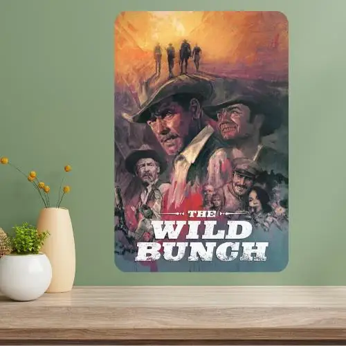 The Wild Bunch Metal Movie Poster Sign