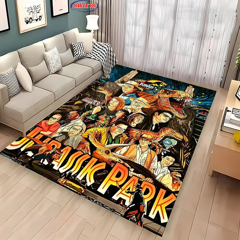 Classic Movie Dinosaur P-Park Large Carpet for Home Living Room Childrens Bedroom Sofa Doormat Kitchen Floor Rug Anti-slip Decor