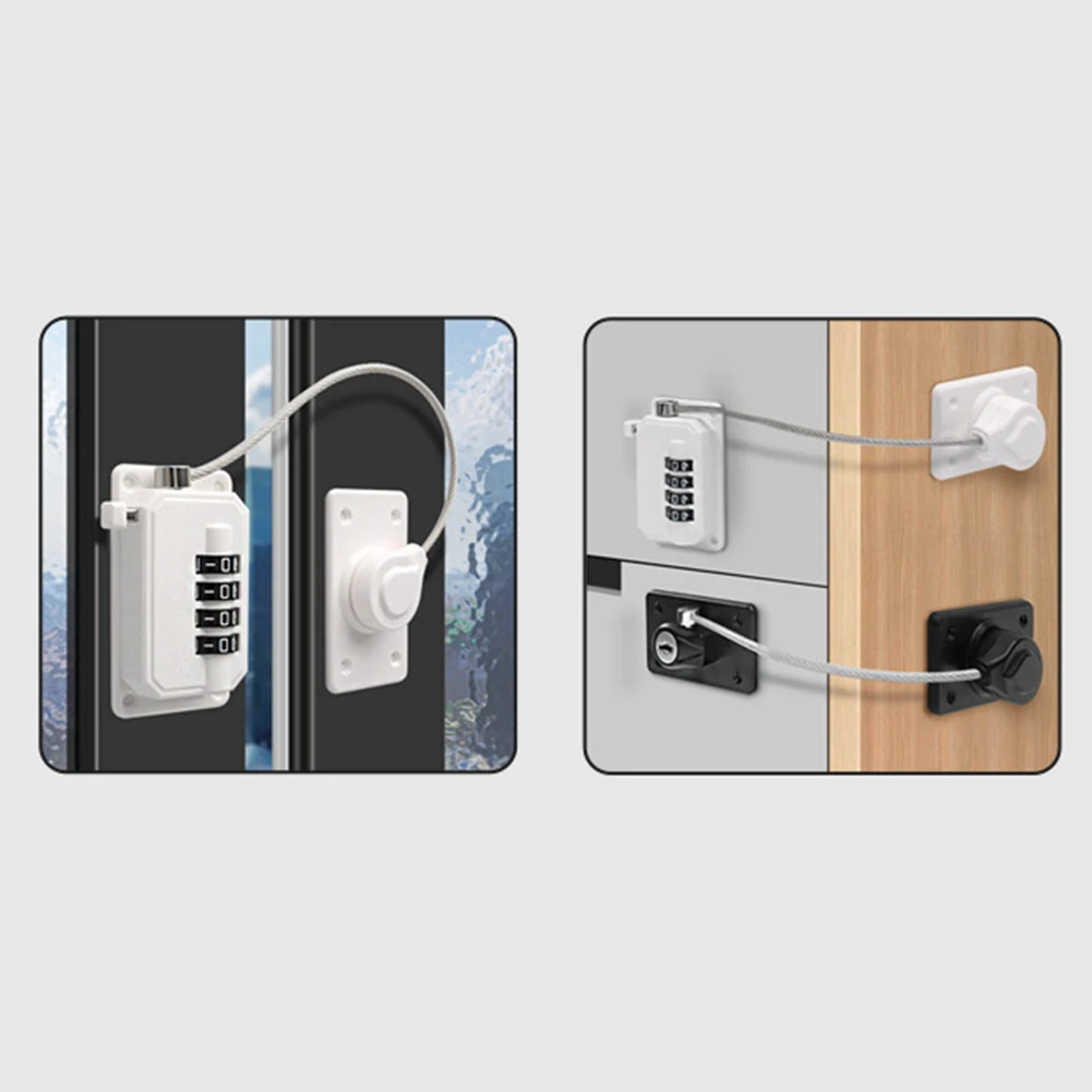 Childproofing File Cabinet Lock 4 Digit Combination Lock Child Safety Lock 4-digit Combination Enhanced Safety