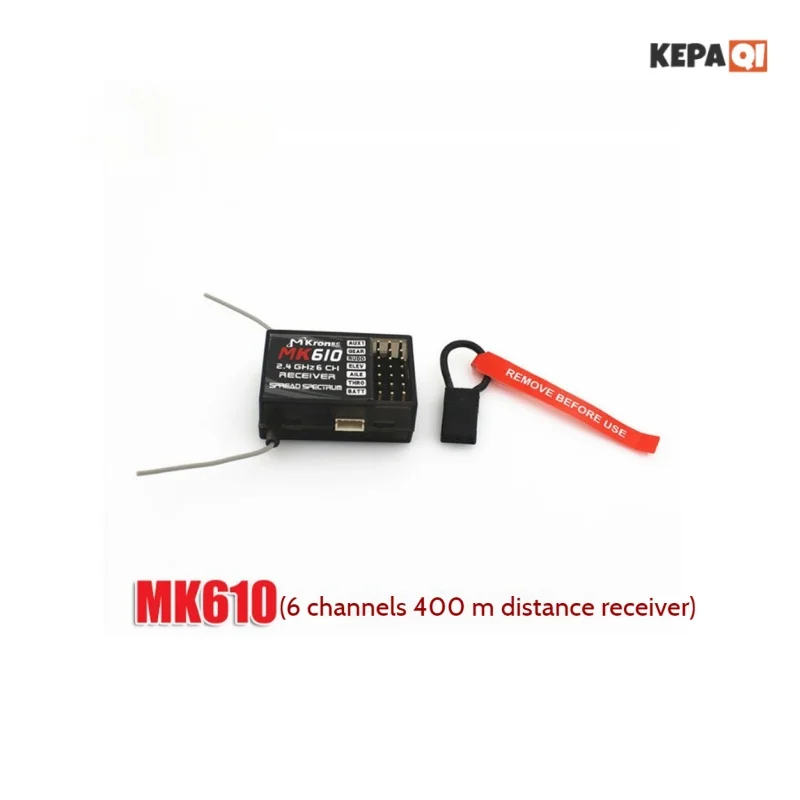 MK610 penerima Mini 2.4G pesawat model pengendali jarak jauh 6-channel DSM2 kompatibel dengan JR untuk pesawat kendali jarak jauh