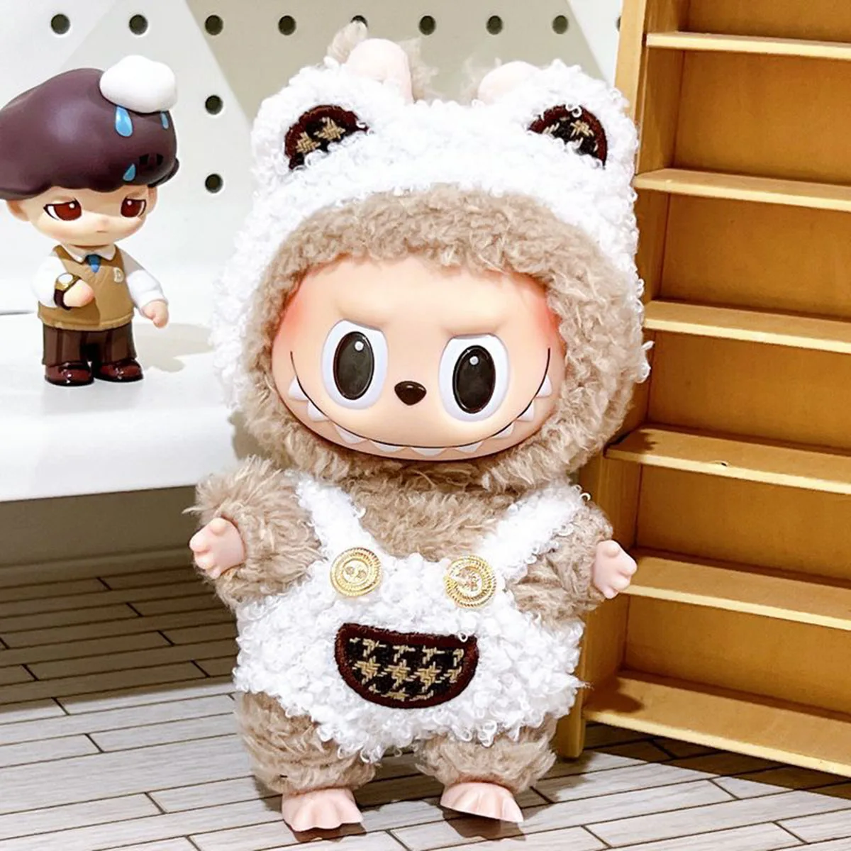 Bear Strap Clothing Mini Camera Set for 17cm Mini Doll'S Clothes Outfit Accessories DIY Kids Gift