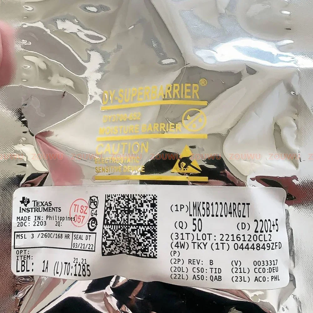 5PCS/LOT LMK5B12204RGZT LMK5B12204 LMK5B12204RGZ VQFN48 LMK5B12204RGZR QFN48 Promise original authentic