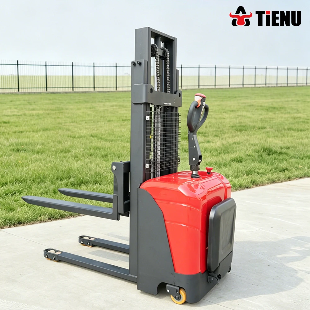 Warehouse Electric Lift Truck 2ton 1.5ton Compact Stacker for Pallet Loading Material Handling Equipment