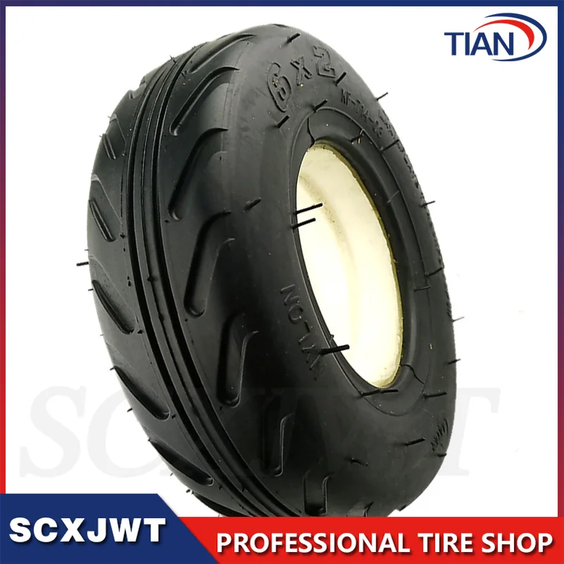 6X2 Tyres 6 Inch Scooter Tire & Inner Tube Set 150x50 Electric Scooter Wheel Chair Truck Electric Scooter F0 Pneumatic Tyres