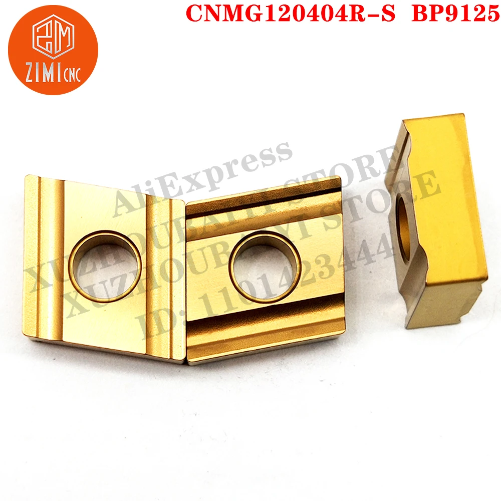 CNMG120404R-S BP9125 كربيد إدراجات تحول CNC شفرة مشقوقة مشقوقة خشب خارجي خشن أدوات خراطة CNMG BP9125 للصلب