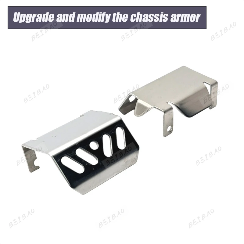 Rüsten und ändern Sie die Fahrgestellpanzerung des ferngesteuerten Autos für Wltoys 1/10 104006 104010 104020 104026