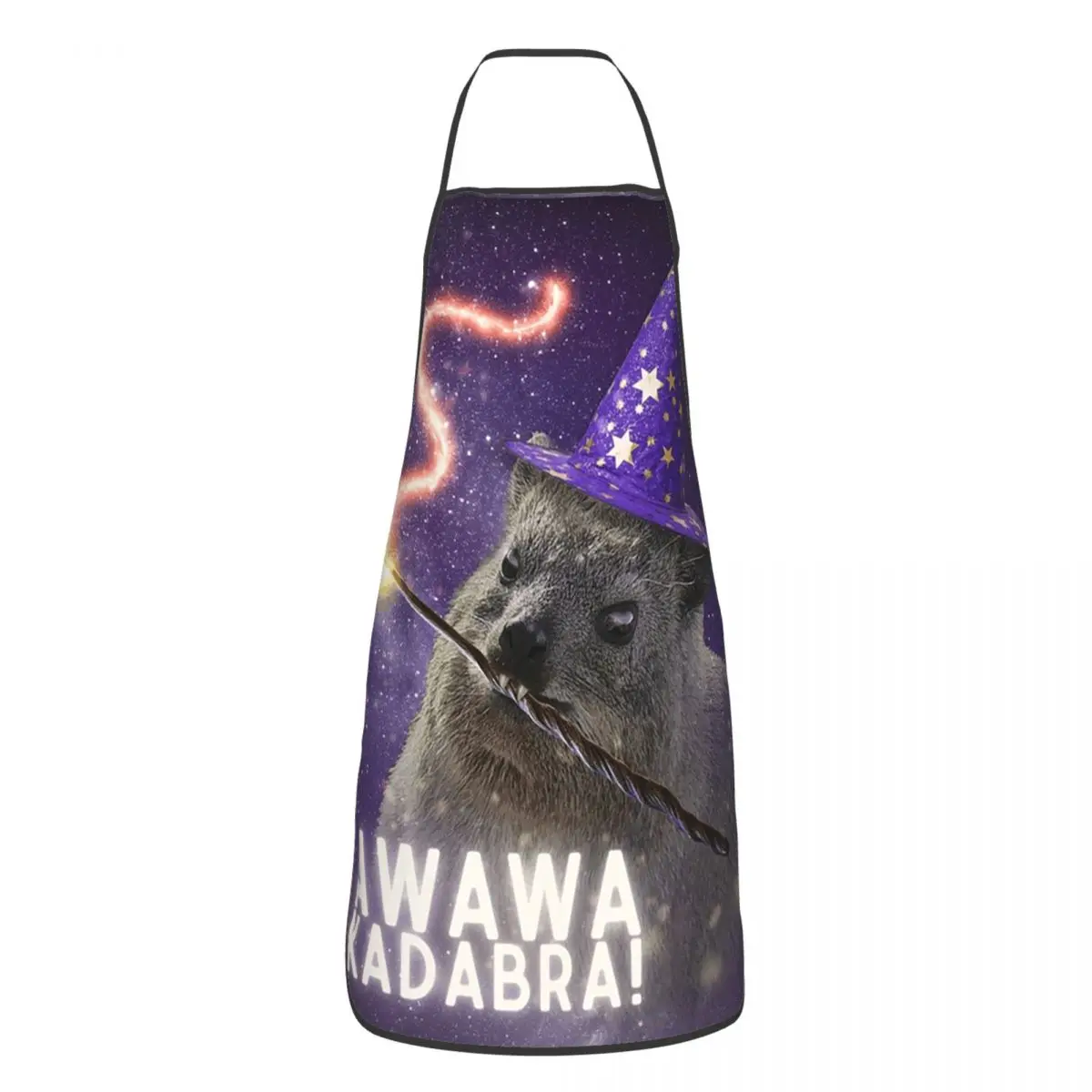 AWAWA KADABRA Rock Hyrax Wizard Aprons Chef Cooking Tablier Sleeveless Bib Kitchen Cleaning Pinafore for Women Men Painting