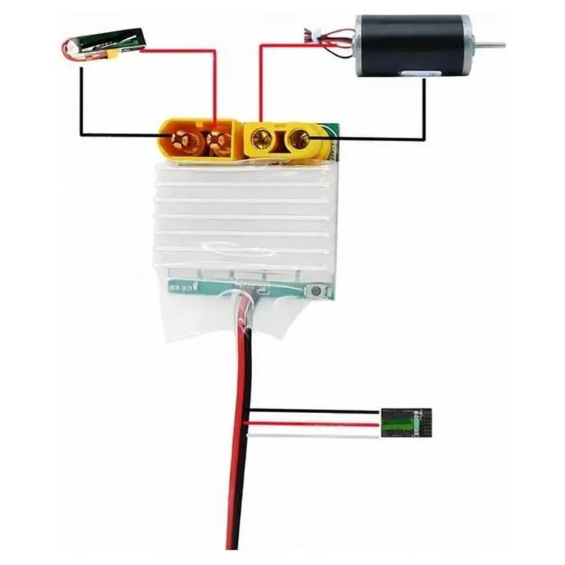 AB42-Wireless Electronic Switch Module 2-14S 200A 4.5-5.5V Isolated Supports Motor Speed Control Mode For RC Drone/Aircraft