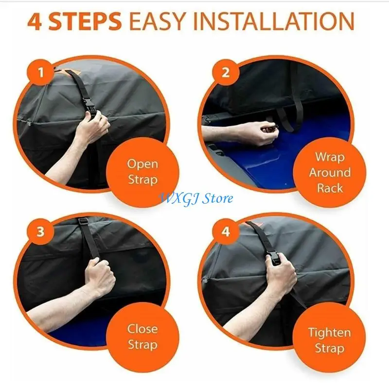 37JE Quick arrange Foldable Roof Top Travel Bag For Cars Trucks Great For Camping Trips