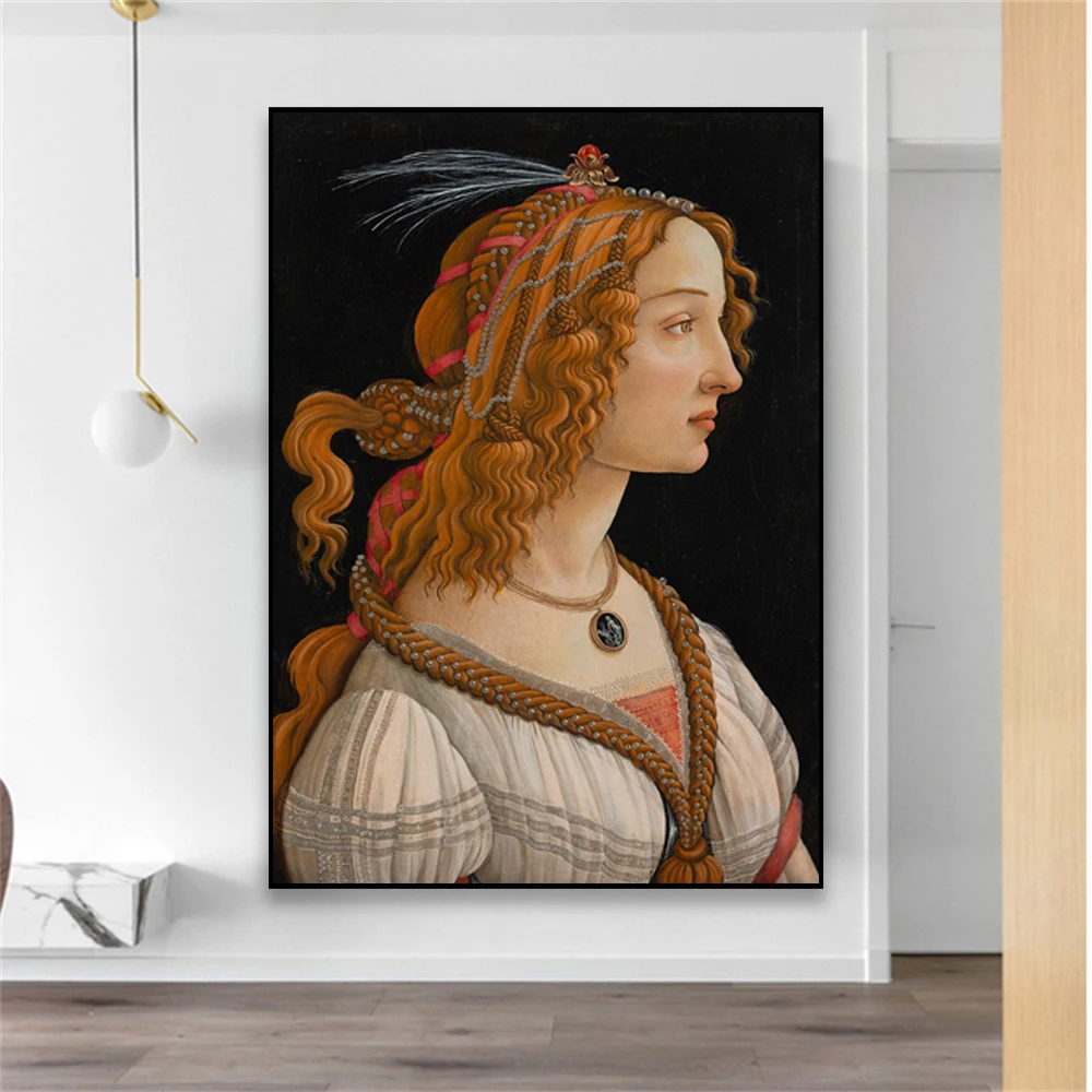 Classical Sandro Botticelli Oil Painting Poster Renaissance Art Prints Birth of Venus Canvas Painting Gallery Home Bedroom Decor