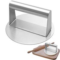Smash Burger Press Reusable Griddle Press Heavy-Duty Griddle Accessories Stainless Steel Meat Smasher For Grill BBQ Cooking