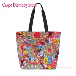 Custom Ethiopian Plates Shopping Canvas Bags Women Recycling Large Capacity Groceries Sefed Tote Shopper Bags