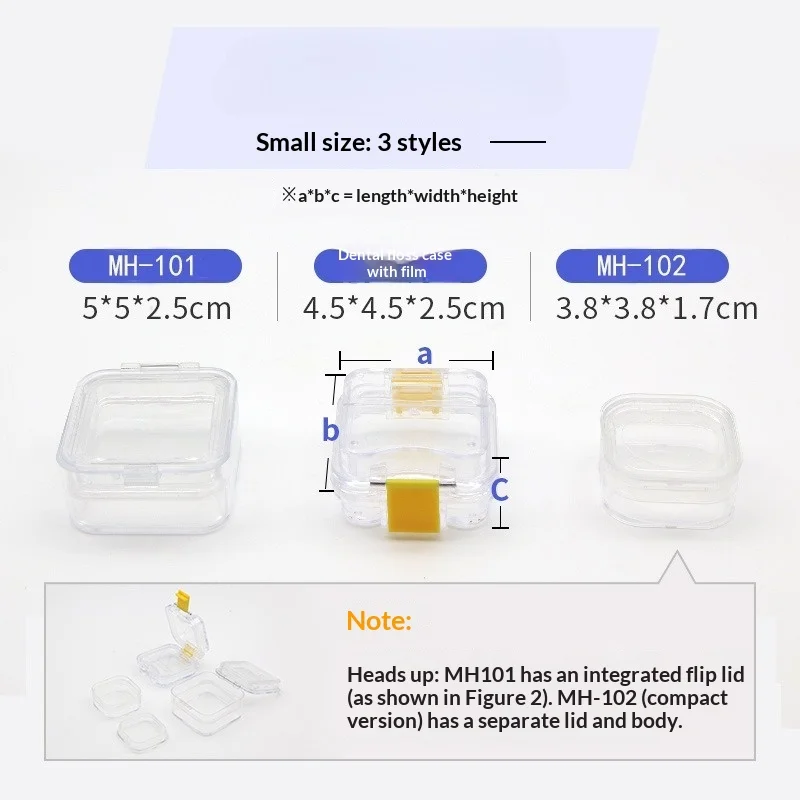 2pcs Transparent Storage Box with Film, Embedded Material Protection Box, Storage Box Best Tools s