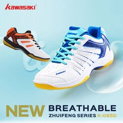 Kawasaki New Badminton Shoes Sneakers Mens Tennis Breathable Anti-Slippery Sport Shoes for Men Women K-065D