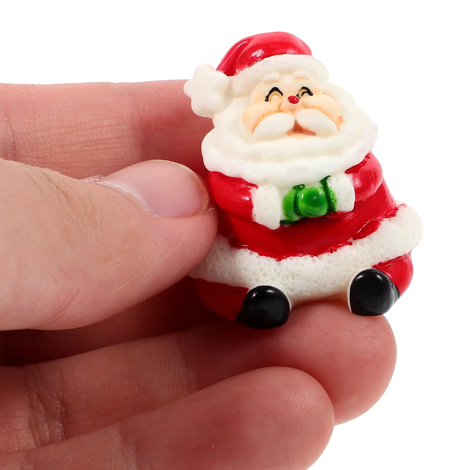 

6Pcs Snowman Resin Christmas Mini Ornaments Micro Landscape Decoration Xmas Resin Miniature Adornments Christmas Mini Ornament