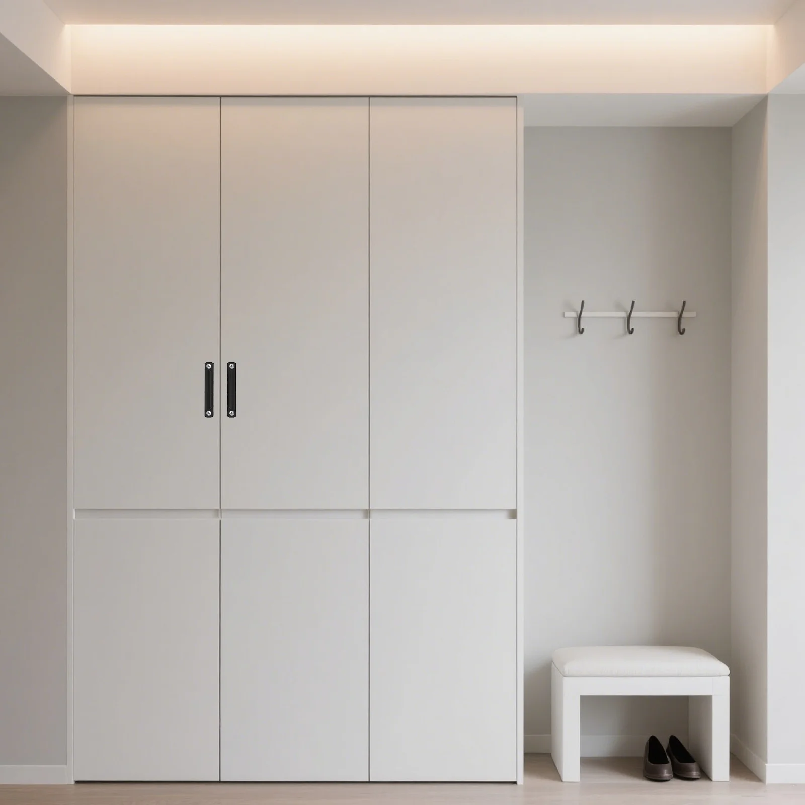 

3pcs Aluminum Alloy Cabinet Handles Finger Pull For Sliding Doors Wardrobes Cupboards Patio Bathroom Kitchen Furniture Hardware