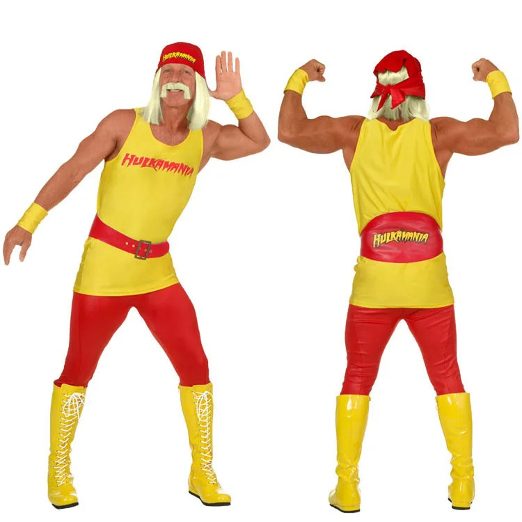 Halloween Cosplay Kostüm Halloween Bühne Leistung Rolle Spielen Wrestler Uniform Männer Kostüm Lustige Fancy Dress Up