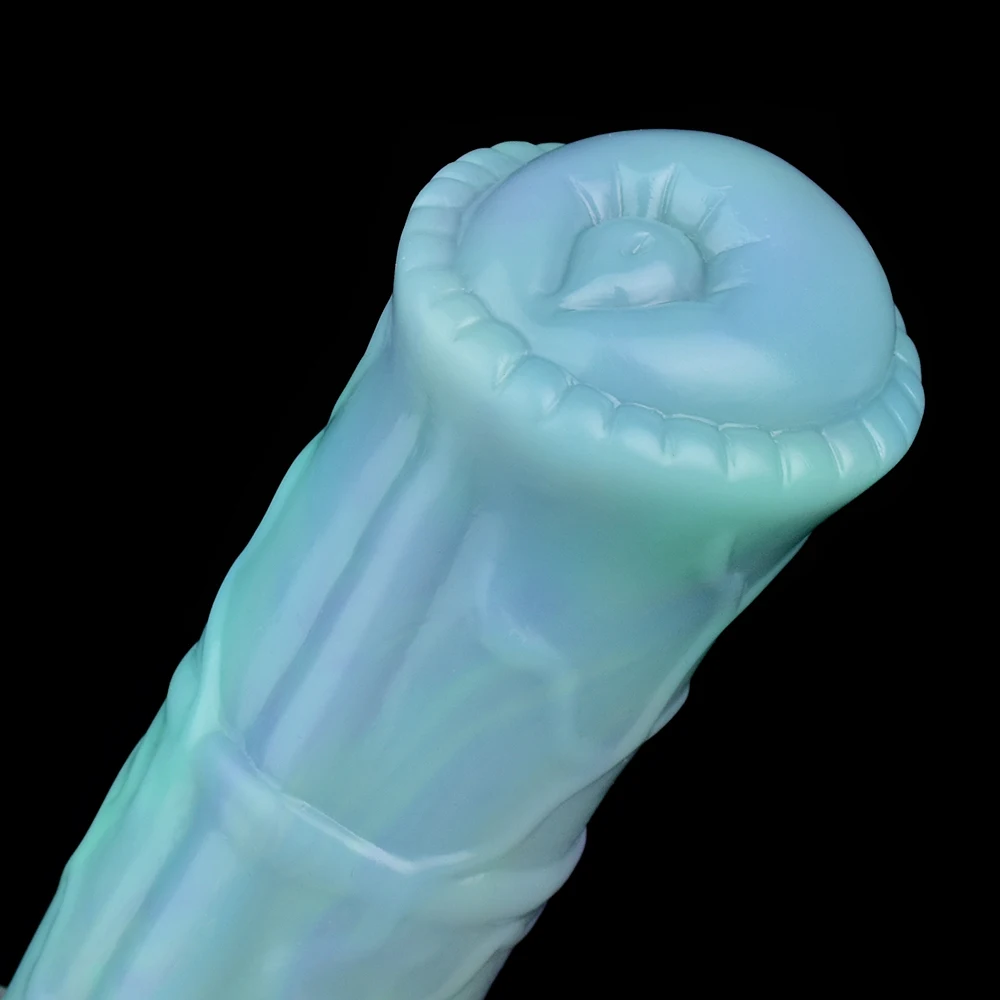 NUUN Huge Horse Penis Sleeve Silicone Artificial Penis Extension Fantasy Glowing In The Dark Cock Sheath For Men Enlargement