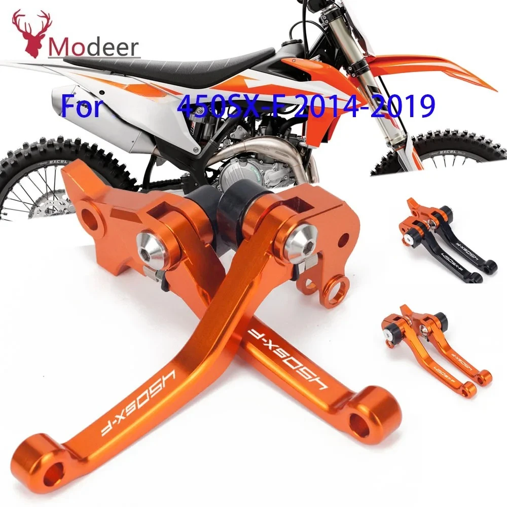 

For 450SX-F SXF 450 SX-F 2014 2015 2016 2017 2018 2019 2020 2021 Pair Motorcycle CNC Pivot Dirt bike Brake Clutch Levers 450SX F