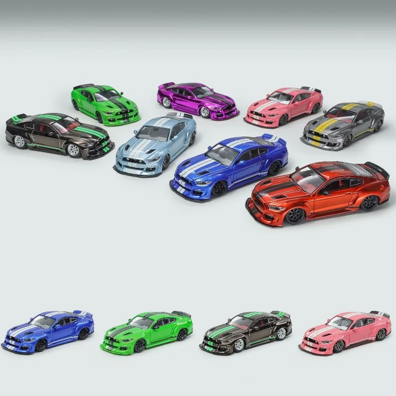 Diecast Liberty 64 1:64 Scale Ford Mustang Widebody Low Ride Alloy Car Model