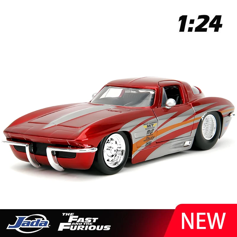 

JADA 1:24 CORVETTE STINGRAY 1963 Supercar Alloy Car Diecasts & Toy Vehicles Car Model Miniature Scale Model Car For Children