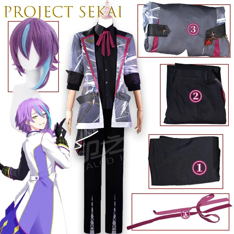 

‌ ‌ ‌ ‌ ‌ ‌ ‌ ‌ BProject Sekai Kamiyo Rui Косплей Костюм Мужской наряд Аниме Comic Con для мужчин Хэллоуин Рождество Карнавал Реквизит для вечеринки ‌ ‌