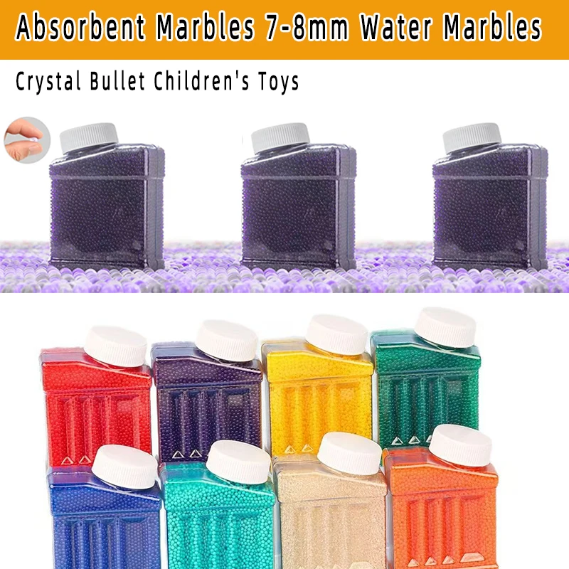 HGel Bolas de Água Blaster 7-8mm Balas de Brinquedo de Cristal de Alta Qualidade Com Pistola de Gel Blasters de Água Splatter Brinquedo de Bomba de Água de Boa Qualidade