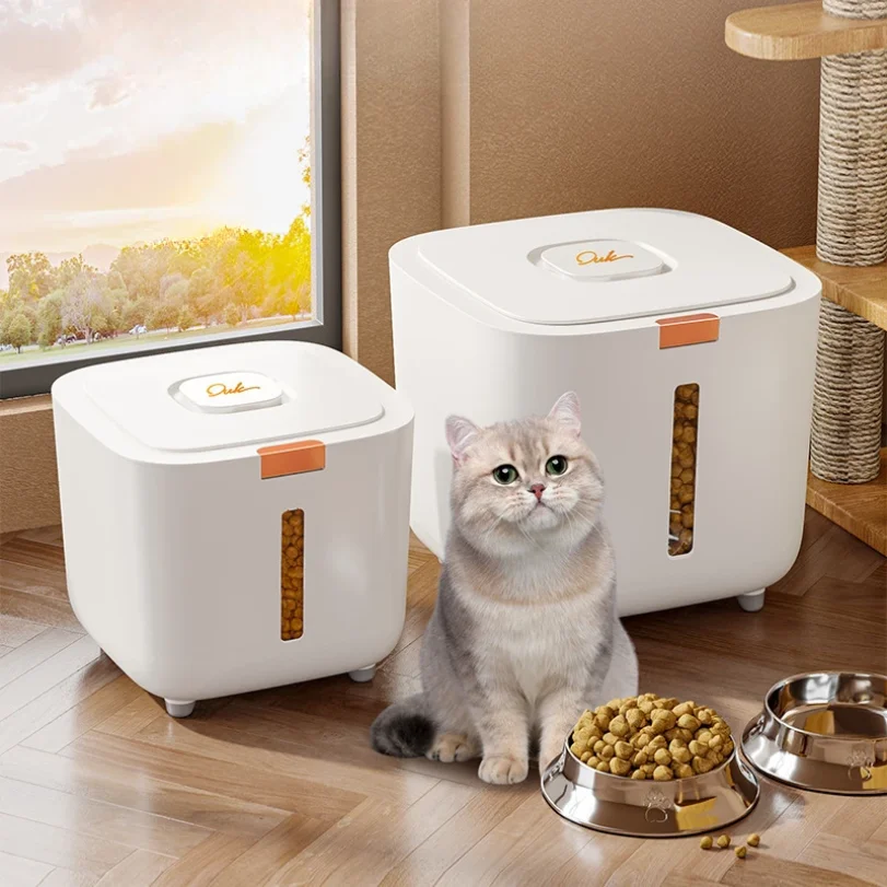 

Large Dog Food Storage Bucket Pet Food Storage Bucket Food Seal Moisture-proof Cat Dry Bucket Storage Box Pet Snacks Boxes