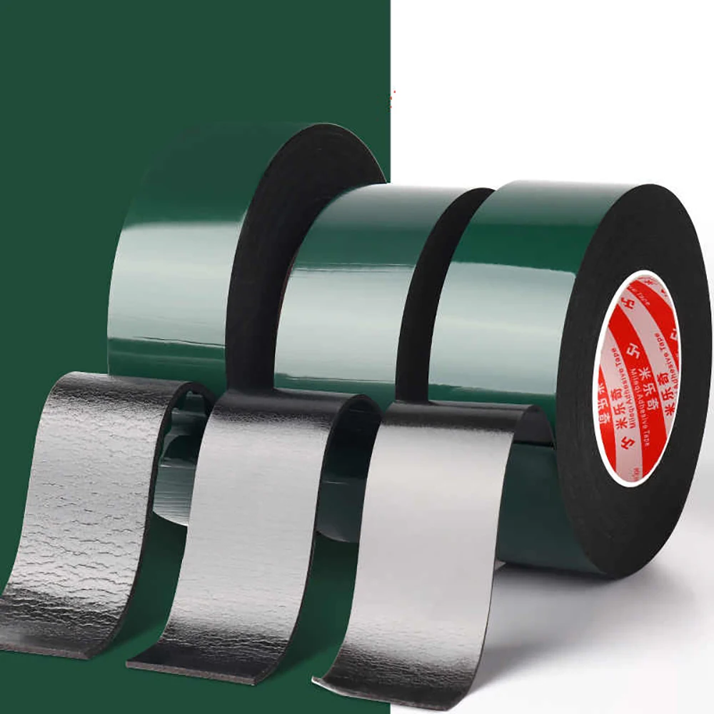 Width 10-50mm Sealing Double-Sided Tape PE Ultra Strong Sponge Foam Repair Tape High Viscosity Cable Duct Non Marking Tape