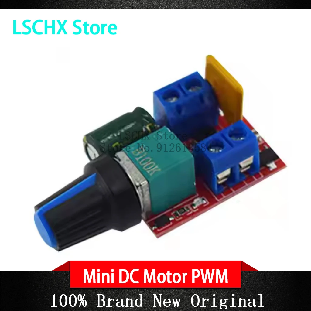 Mini DC Motor PWM Speed Controller Module 3V 6V 12V 24V 35VDC 90W 5A DC Motor Speed Regulator Control Switch LED Dimmer