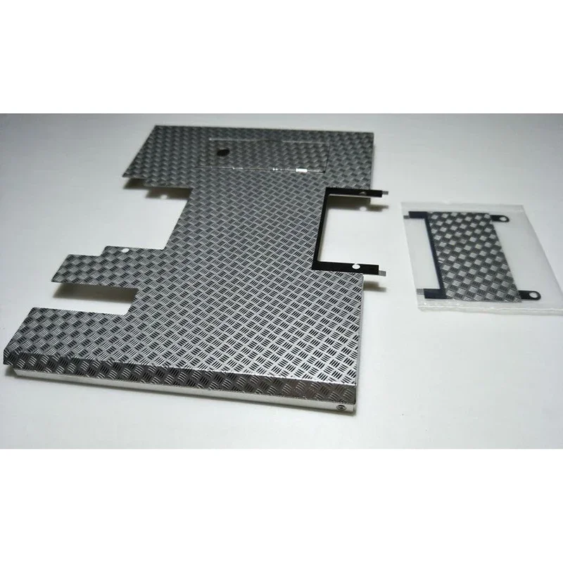 1 Item Simulatie Metaal Zilver Grote Skid Plate voor 1/14 Tamiya RC Truck Auto Voor scania 770s R620 R470 Voor man