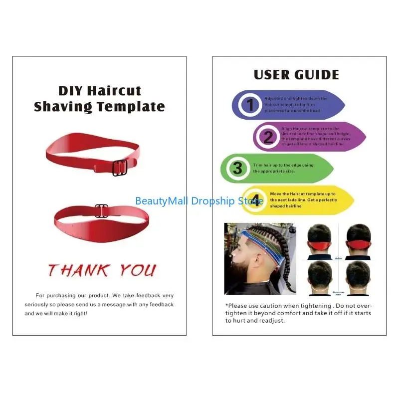 40 أداة قطع الشعر للرجال قالب حلاقة خط العنق ودليل تقليص الشعر