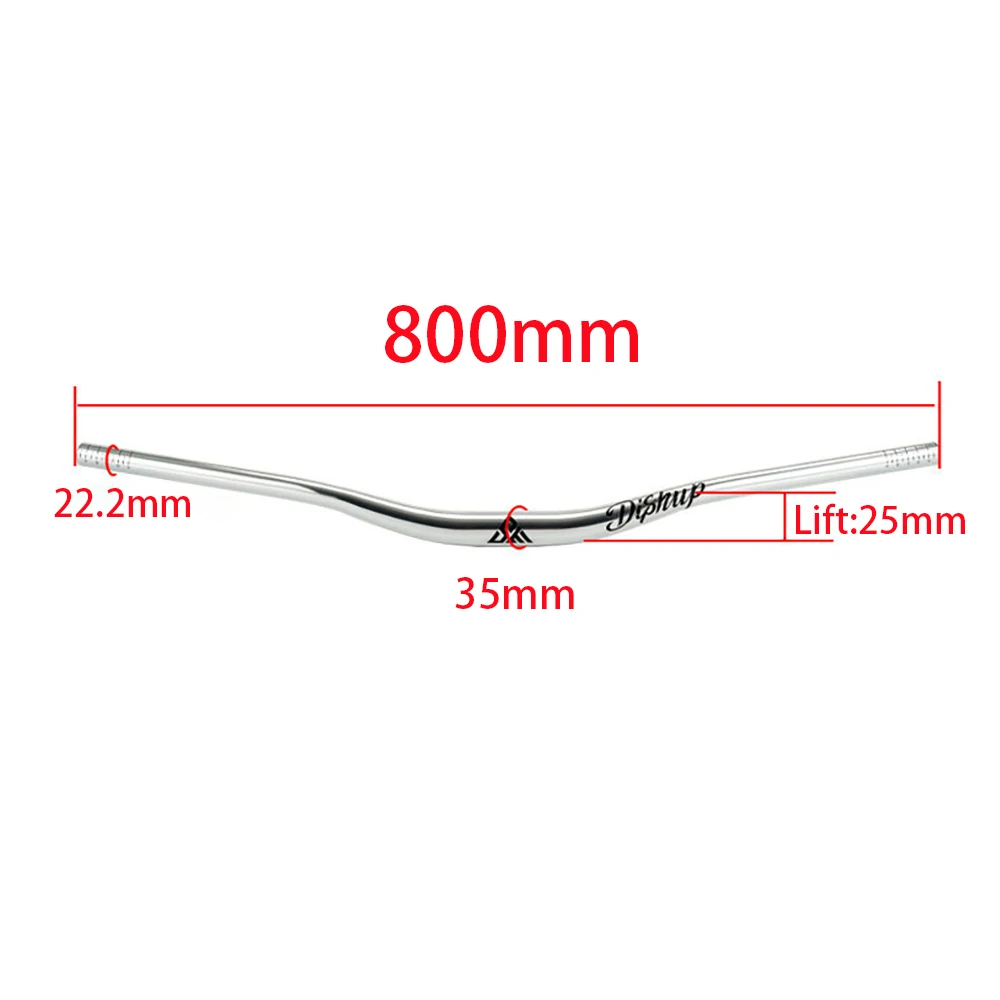 DISRUP 780/800mm mountainbike stuur, 31,8/35mm diameter, aluminium stuur voor downhill fietsen en off-road trails