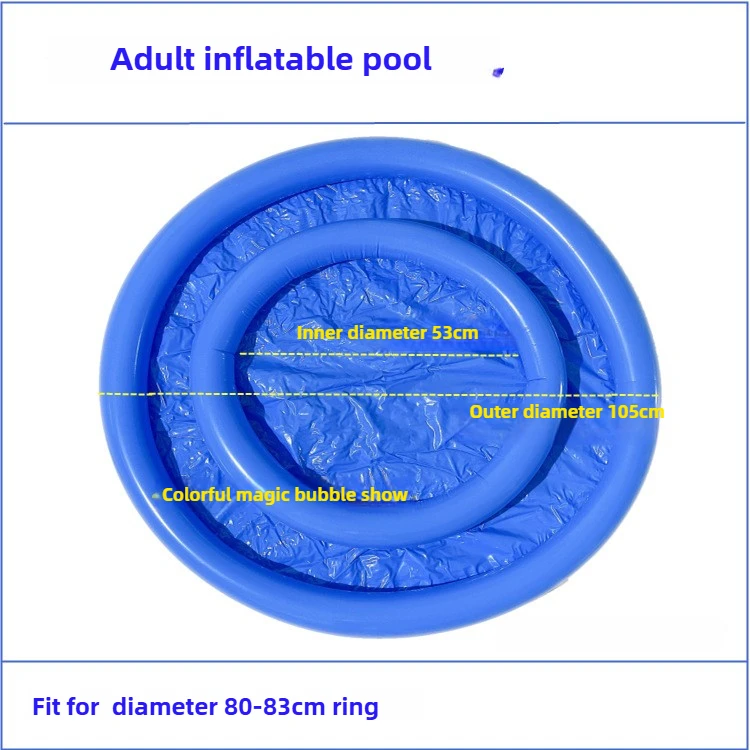 Bubble Show Kit a 1-Layer Inflatable Pool with Square Bubble Ring