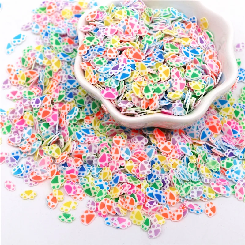 10g 5mm Mixed Polymer Clay Sprinkles Spring Color Hot Clay Soft Pottery Slices DIY Nail Art Decor Slime Filler Accessories