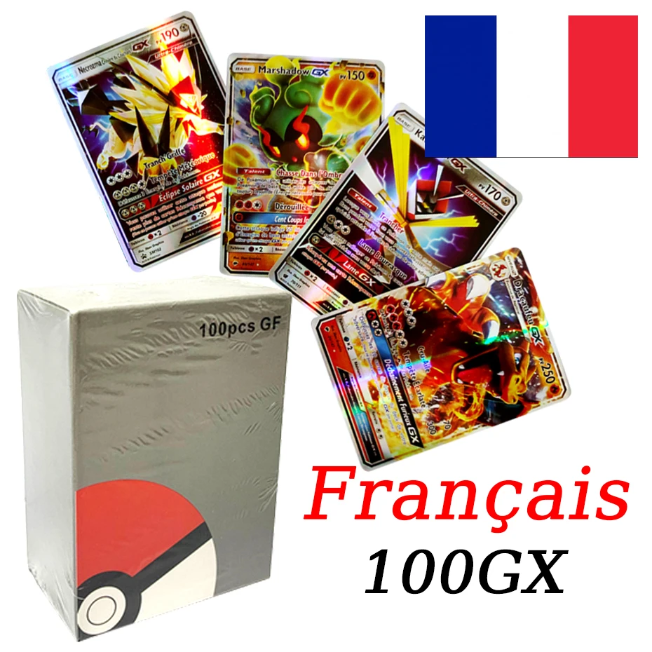 

2025 New French Version Pokemon Cards VMAX V EX GX MEGA Carte Collection Battle Trainer Children's Christmas Toys Gift