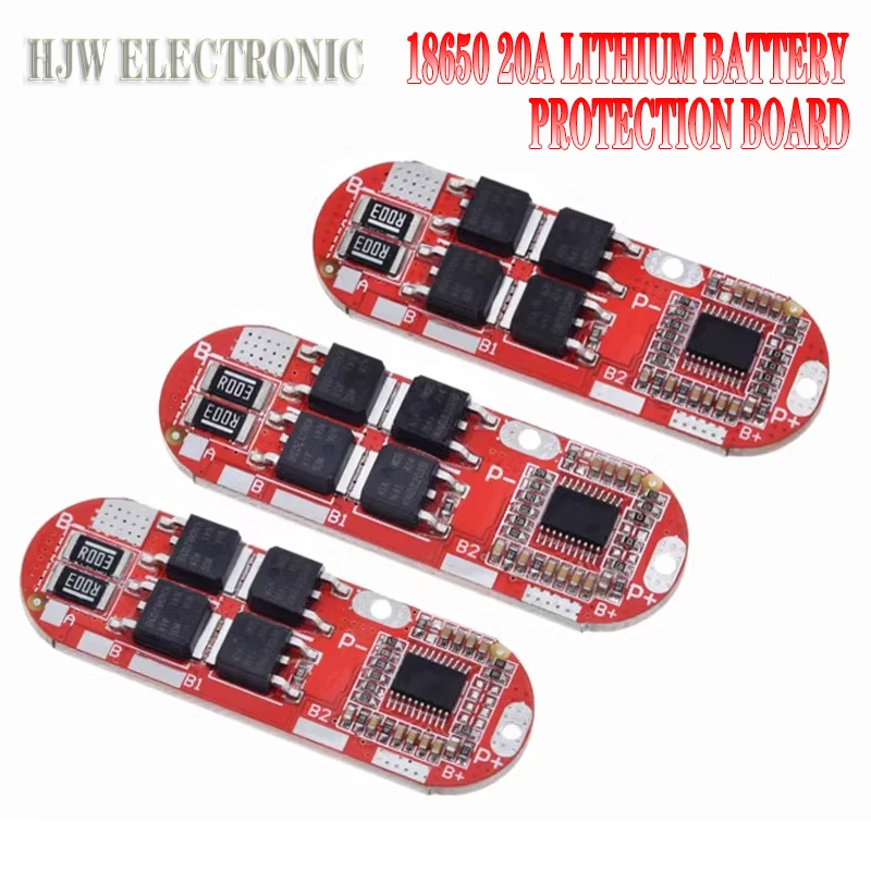 18650 Ternary Lithium/polymer Battery Charge And Discharge Protection 3 / 4 /5 S 20A Lithium Battery Protection Board