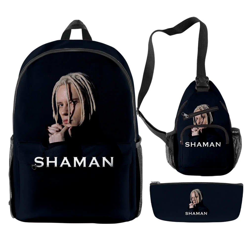 SHAMAN Merch Yaroslav Yuryevich Dronov 책가방 세트, 연필 가방, 여행 배낭 체육관 배낭 점심 가방, 해변 가방