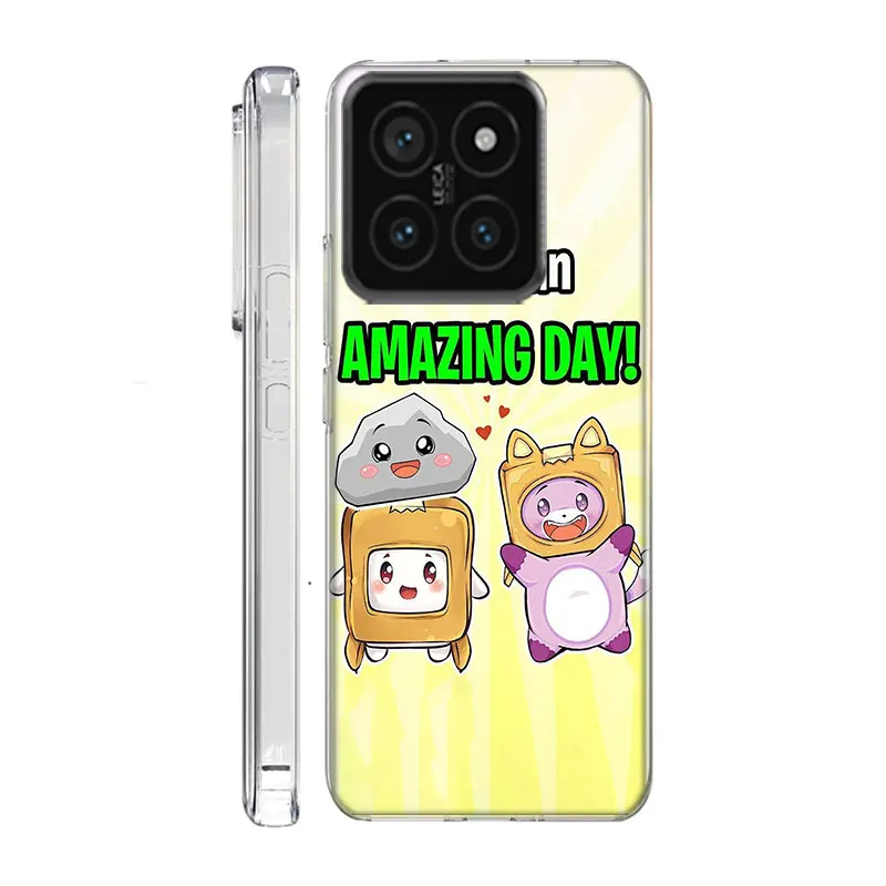 Lankybox Cute Clear Phone Case For Xiaomi Poco F6 F5 Pro F3 X5 X4 NFC F4 X3 GT M5 M5S M4 M3 Pro F2 F1 Cover Coque Hard PC Cell