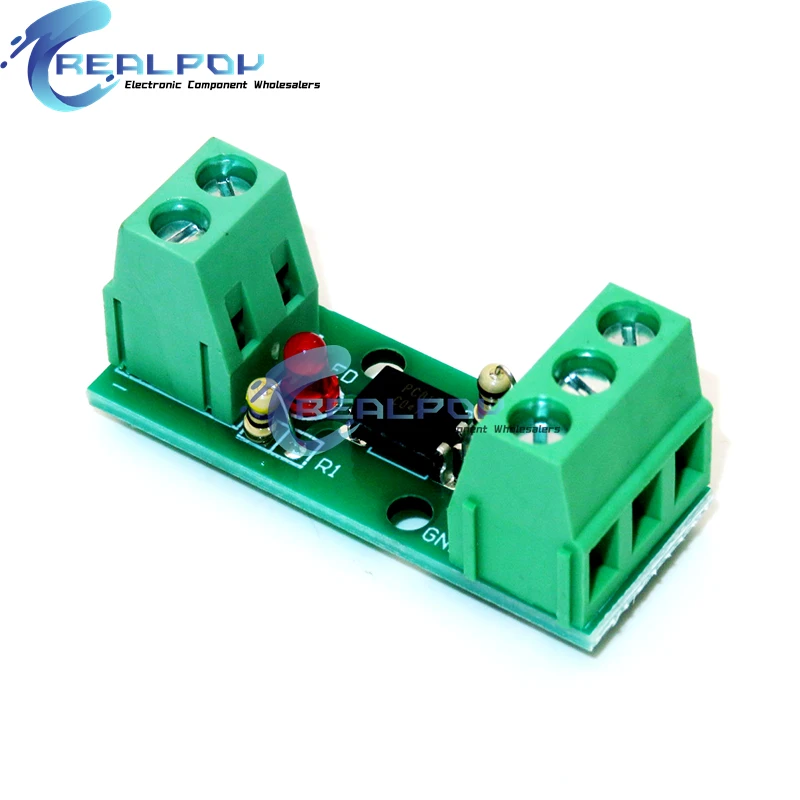 1 Channel Way Optocoupler Isolation Module PC817 EL817 3V-5V 12V 24V Photoelectric Isolator Rail Holder PLC Drive Motor Board